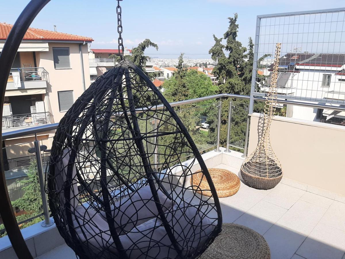 Όμορφο Διαμέρισμα- Σοφίτα Με Υπέροχη Θεα Szaloniki Kültér fotó